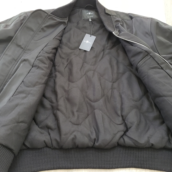 NWT 7 for all mankind black XL jacket rn# 115561 - Picture 4 of 10